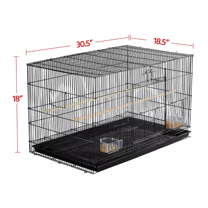 Spacious Flight Birdcage With Removable Tray
